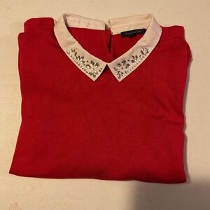 Red Holiday Sparkle top